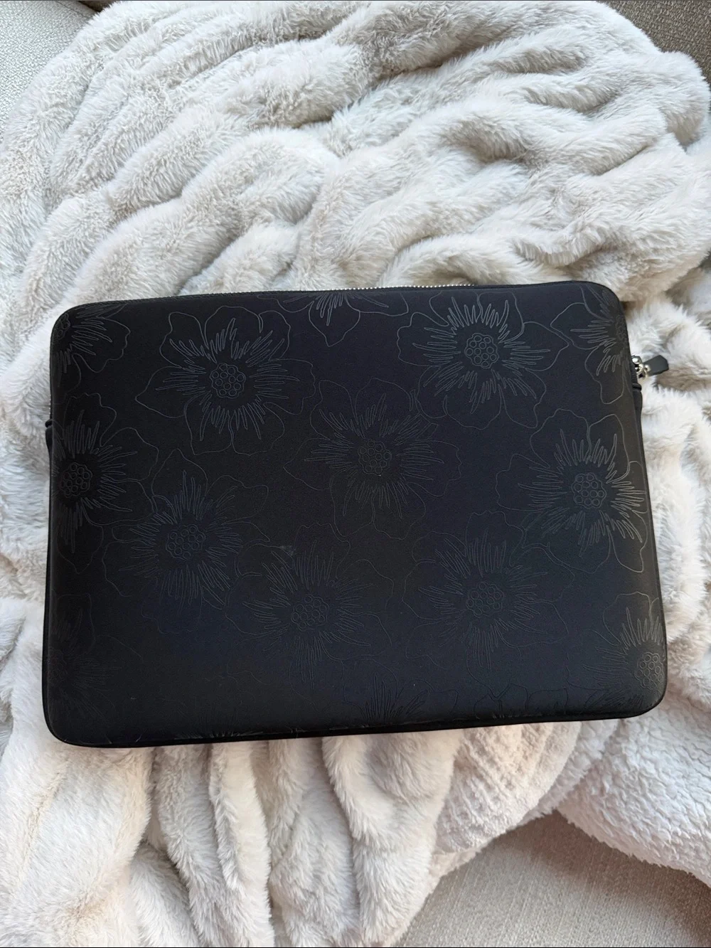 kate spade Black Floral Embossed Tablet/Computer Sleeve